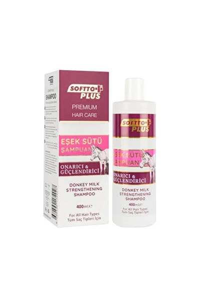 SOFTTO PLUS EŞEK SÜTÜ ÖZLÜ ŞAMPUAN 400 ML ürün görseli 1