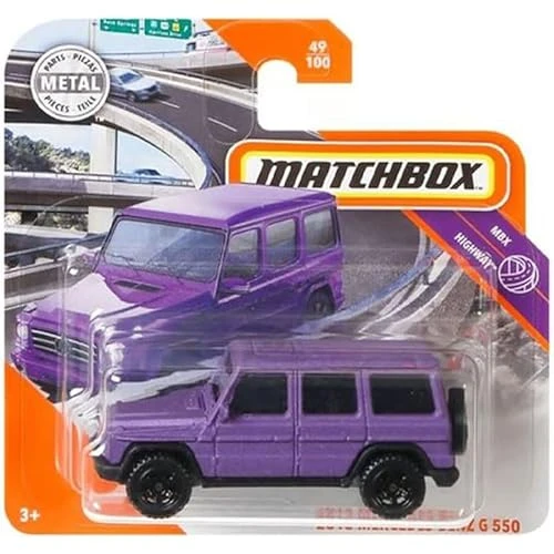 Matchbox - 2015 Mercedes-Benz G 550 - Purple (1/64) Gkk65 ürün görseli 1