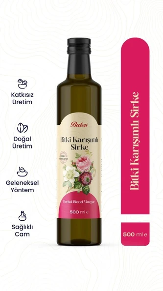 BALEN BİTKİ KARIŞIMLI SİRKE 500 ML ürün görseli 1