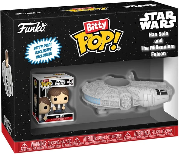 Funko Pop! Bitty Ride: Star Wars - Millenium Falcon Ile Han Solo ürün görseli 1