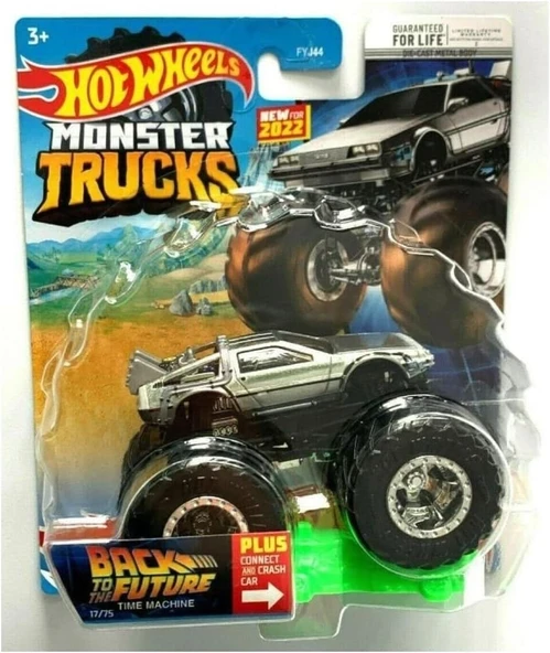 Hot Wheels Monster Truck Back To The Future Time Machine (Geleceğe Dönüş) Hcp45-Fyj44 Altyhcp45 ürün görseli 1