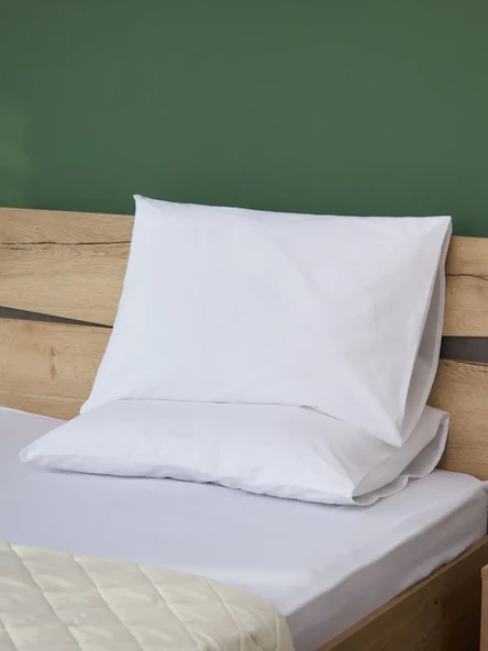 25'li Beyaz Yastık Kılıfı – 50x70 Cm, %100 Pamuk,63tel ürün görseli 1
