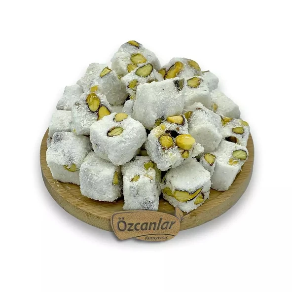 ANTEP FISTIKLI SÜTLÜ KUŞ LOKUMU (ÇİFTE KAVRULMUŞ) 1 KG ürün görseli 1