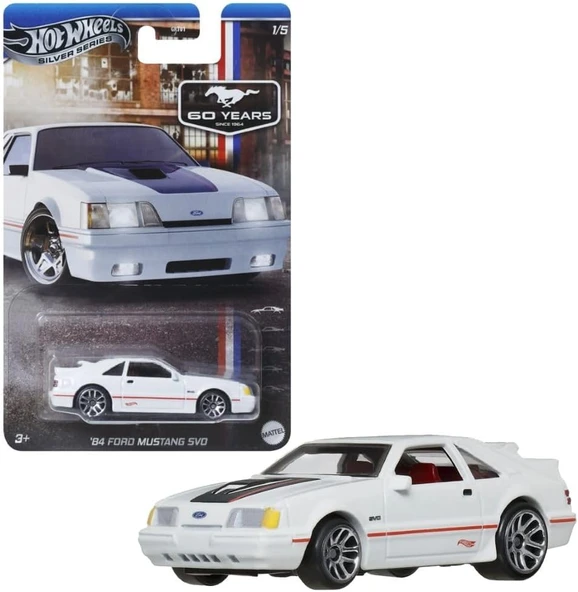 Hot Wheels 60. Yil Mustang Seri̇si̇ Arabalar 84 Ford Mustang Svo Grt01 - Jby50 ürün görseli 1