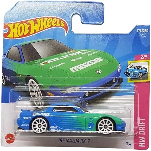 Hot Wheels - '95 Mazda Rx-7 - Hw Drift 2/5 - Hcv86 - Kısa Kart - Falken Tasarım - Greddy - Eibach - ürün görseli 1