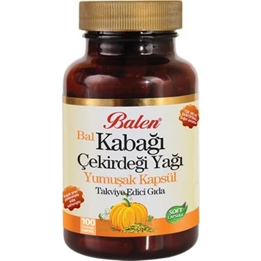 BALEN BAL KABAĞI ÇEKİRDEĞİ YAĞI YUMUŞAK KAPSÜL 1380 MG *100 ürün görseli 1