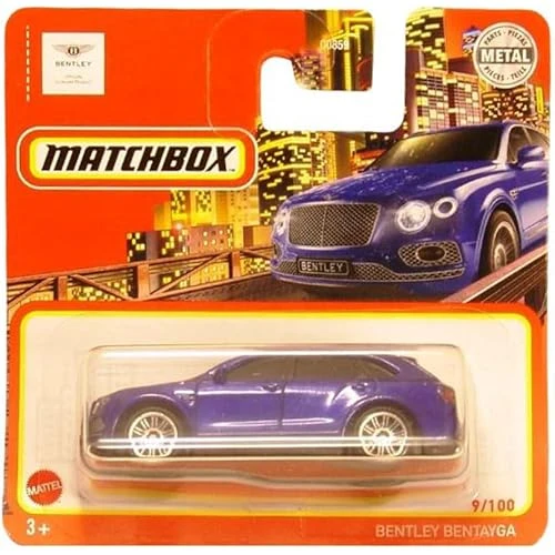 Matchbox - Bentley Bentayga - Blue - Short Card (1/64) ürün görseli 1