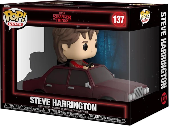 Funko Pop! Rides: Stranger Things Season 5 - Steve Harrington - Koleksiyon Vinil Figür - Hediye Fikr ürün görseli 1