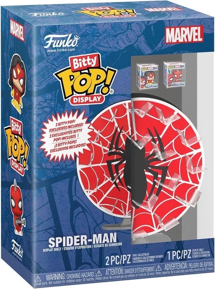 Funko Bitty Pop Display: Marvel- Spider-Man Web, Oyuncak Figür ürün görseli 1