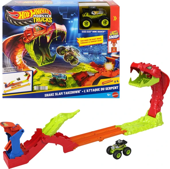 Hot Wheels Monster Trucks Snake Bite Güç Darbesi Jjn44 ürün görseli 1
