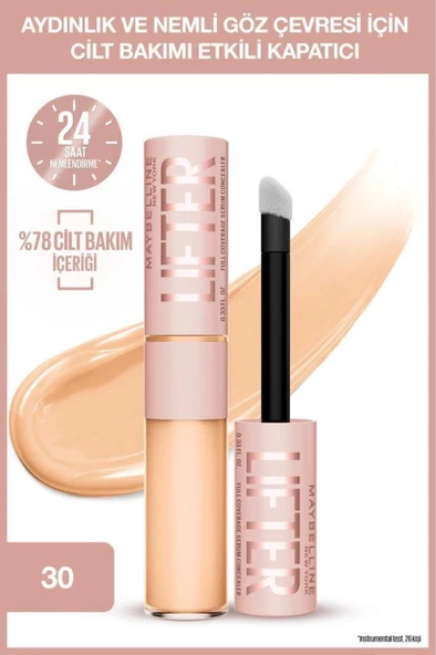 Maybelline New York Lifter Kafein ve Peptitler İçeren Nemlendiren ve Aydınlatan Kapatıcı - 30 ürün görseli 1