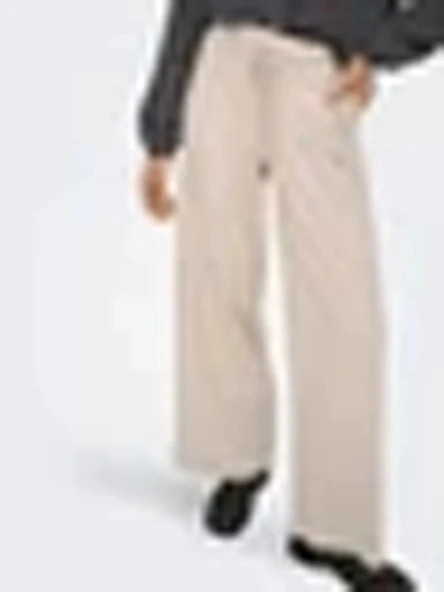 Only 15366882 Kadin Pantolon - Bej - Resim 6
