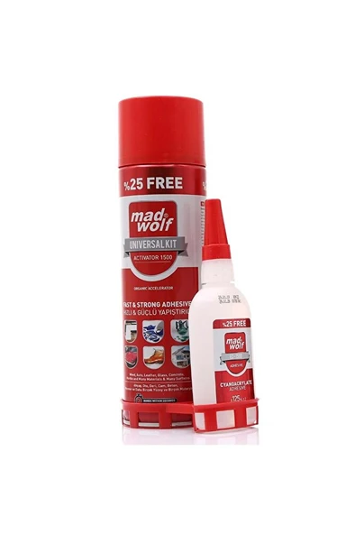 Madwolf Aktivatörlü Hızlı Yapıştırıcı Seti 125g/500ml ürün görseli 1