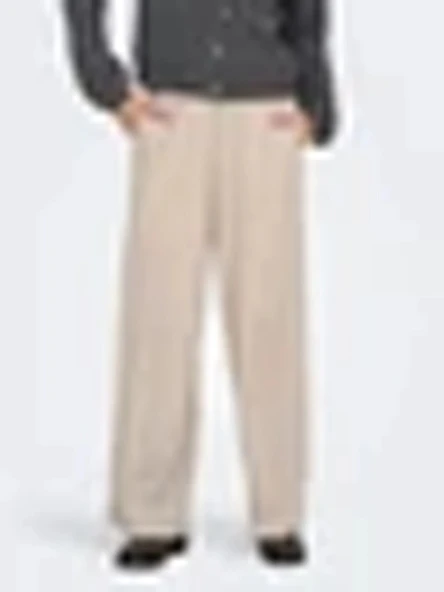 Only 15366882 Kadin Pantolon - Bej - Resim 5