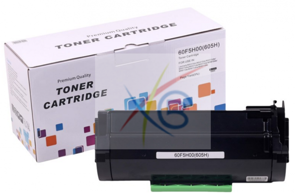 Muadil Toner Lexmark 605H / 60F5H00 SİYAH ÇİPLİ 10000 Sf. ürün görseli 1