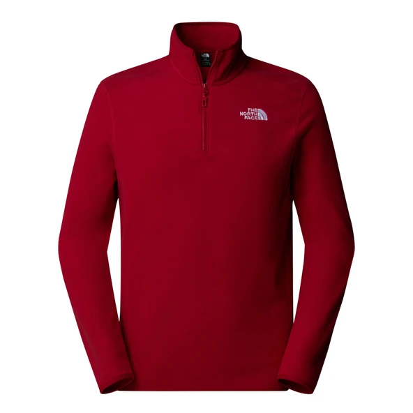 The North Face 100 Glacier 1/4 Erkek Polar Garnet Red ürün görseli 1