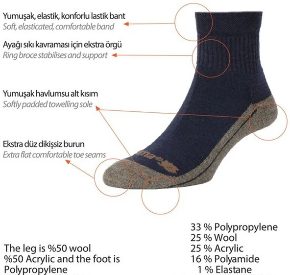 Lafuma Warm & Walk Çorap Lfv1021 ürün görseli 1