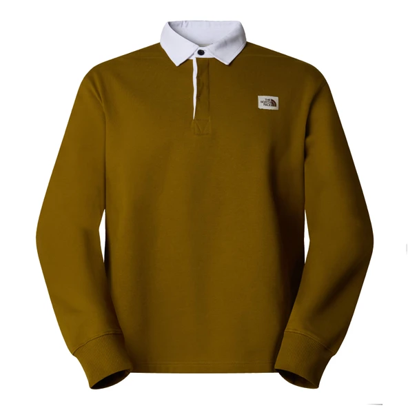 The North Face Heritage Rugby Erkek Sweatshirt Moss Green ürün görseli 1