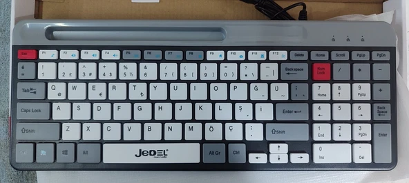 Jedel K37 Ofis Klavyesi Ve Telefon Tutucu ürün görseli 1