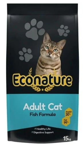 Econature Plus Balıklı Yetişkin Kedi Maması 13,5 kg + 1,5 kg Bonus Paket ürün görseli 1