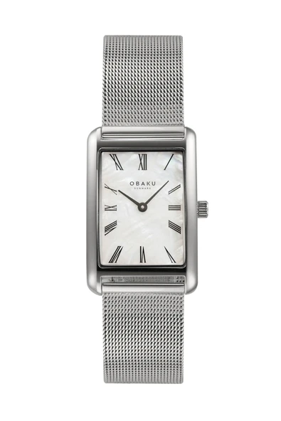 Obaku Denmark V311LXCWMC Quartz Gri Hasır Kordon 24 mm Kadın Kol Saati ürün görseli 1