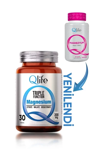 Magnezyum Triple Function Sitrat ve Malat ve Bisglisinat 30 Tablet ürün görseli 1