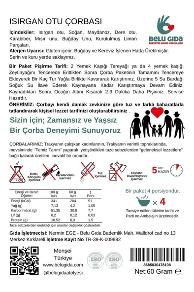 Belu Isırgan Otu Çorbası - Resim 2