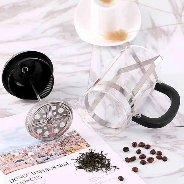 French Press 350 ml (DÜZ-350D) - Resim 4