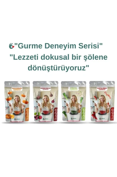Belu Gurme Serisi Çorba Seti 4 Paket x 60 Gram Pestisit ve Aflatoksin Analizli ürün görseli 1