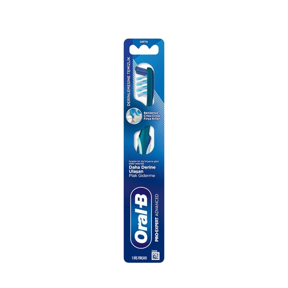 Oral-B Pro Expert Advanced Derinlemesine Temizlik Orta Sertlik Diş Fırçası ürün görseli 1
