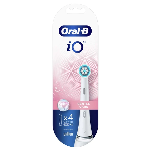 Oral-B iO Gentle Care Beyaz Diş Fırçası Yedek Başlığı 4 Adet ürün görseli 1