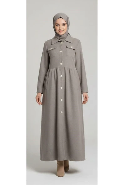 Moda Mia Tesettür Giyim pardesü + şal hediye ürün görseli 1