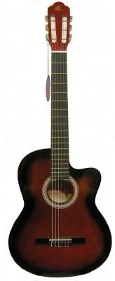 Barcelona LC 3900 CRDS Cutaway Kırmızı Sunburst Klasik Gitar ürün görseli 1