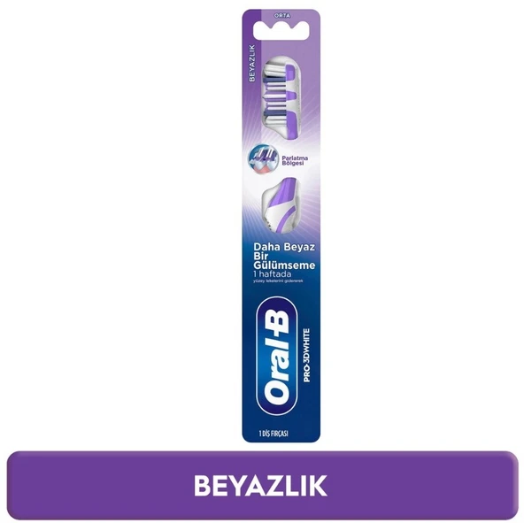 Oral-B Pro-3D White Beyazlık Diş Fırçası Orta ürün görseli 1