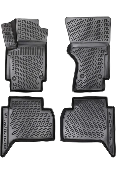 Rizline Volkswagen Amarok 2010 - 2022 3D Havuzlu Paspas Siyah ürün görseli 1