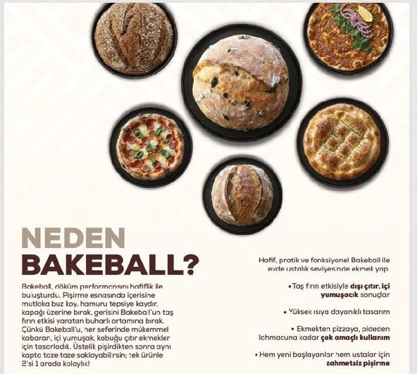 Mehtap Bakeball Ekmek Pişirme Ürünü - Resim 5