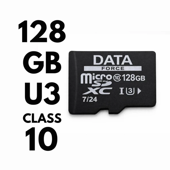 DATAFORCE 128GB U3 HAFIZA KARTI 7/24 ürün görseli 1