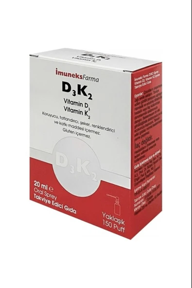İmuneks D3 K2 Vitamin Sprey 20 ml ürün görseli 1