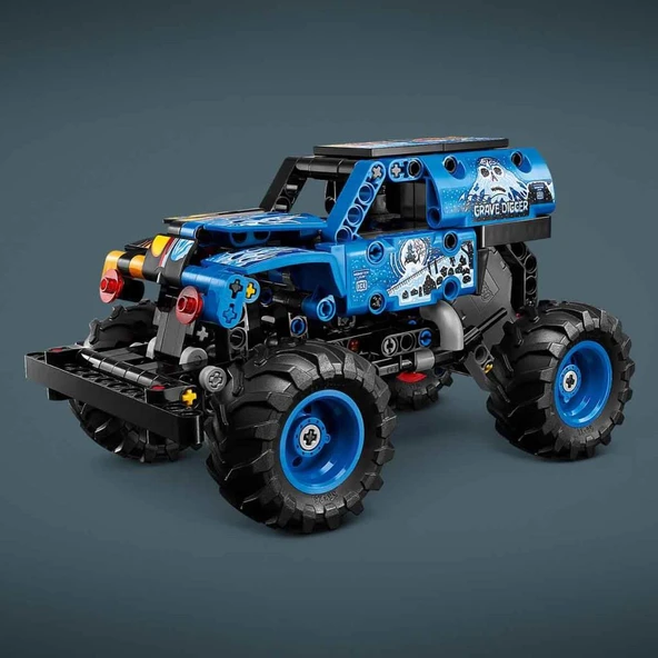LEGO® Technic Monster Jam™ Grave Digger™ Ateş ve Buz 42219 - Resim 7