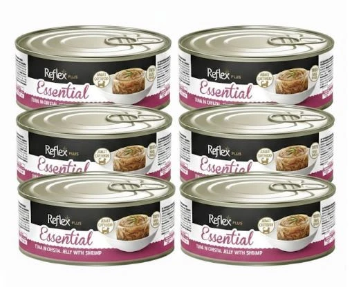 Reflex Plus Kristal Jöle İçinde Ton Balığı ve Karidesli Kedi Yaş Mama Konservesi 70 Gr - 6 ADET ürün görseli 1