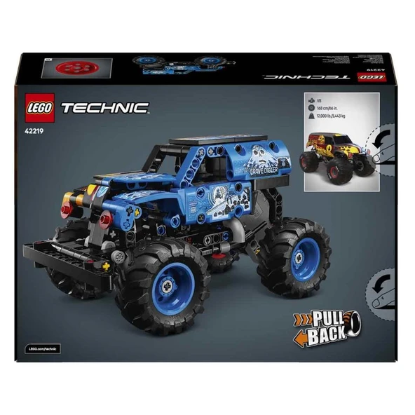 LEGO® Technic Monster Jam™ Grave Digger™ Ateş ve Buz 42219 - Resim 6
