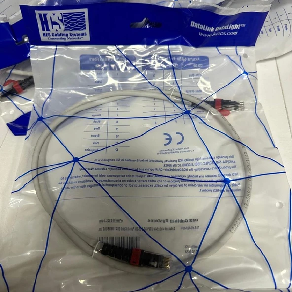 HCS CAT6 UUTP LSOH PATCH CORD - 1 METRE ürün görseli 1