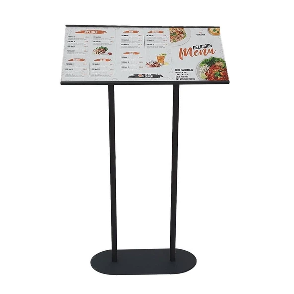 Restoran Önü Metal Menü Panosu 3xA4 ürün görseli 1