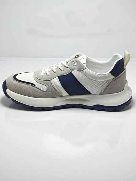 Voyager E435 Krem Erkek Deri Günlük Sneaker - Resim 4