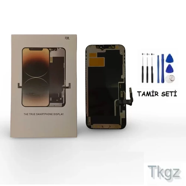 Tkgz iPhone 15 PRO MAX Uyumlu Lcd Ekran Dokunmatik SERVİCE PACK Kaliteli LCD  + TAMİR SETİ ürün görseli 1