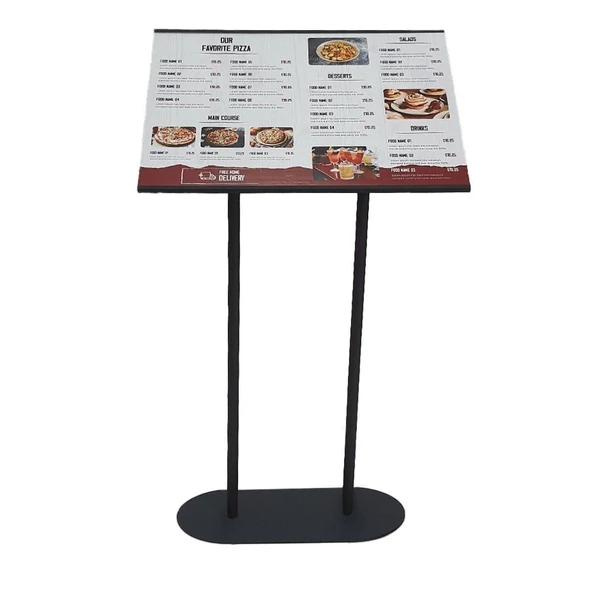 Restoran Önü Metal Menü Panosu 2xA3 ürün görseli 1