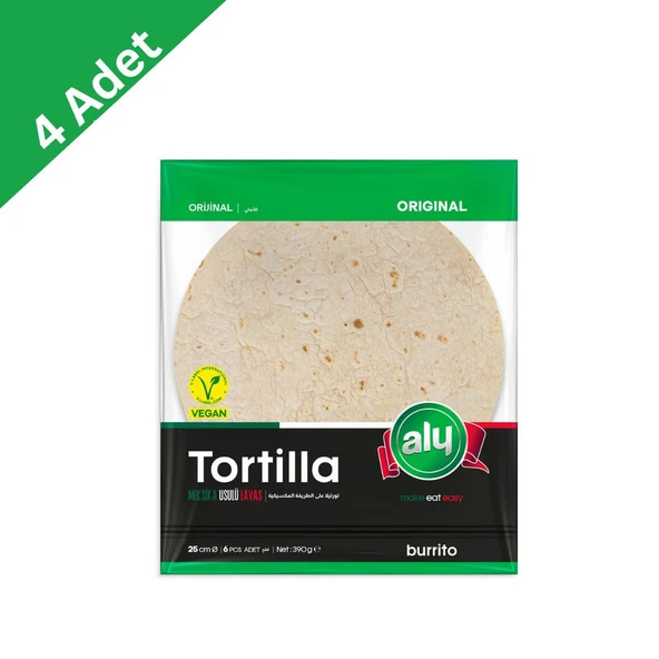 Aly Tortilla 25 cm 6’ lı x 4 Adet ürün görseli 1