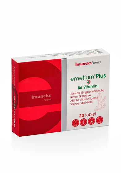 İmuneks Farma Emetium Plus 20 Tablet ürün görseli 1