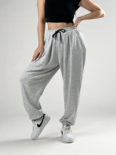 Pileli Grimelanj Kadın Jogger Pantolon COC2846 ürün görseli 1