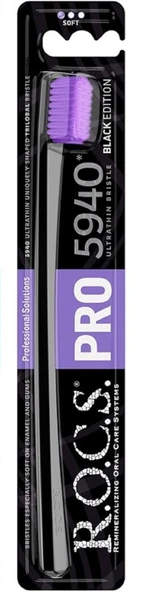 Rocs Pro 5940 Ultra Soft Diş Fırçası Siyah & Mor ürün görseli 1